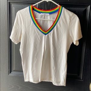 Project Social Tshirt Cropped Rainbow